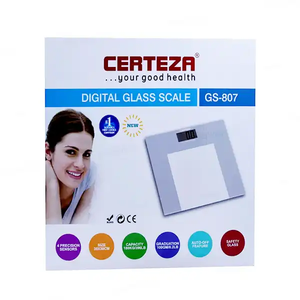 Certeza Digital Body Weight Glass Scale - GS 807